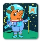 Preview: Maus - Astronaut - Untersetzer - farbig