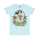 DC - Wonder Woman - Stars - T-Shirt Slimfit - light blue