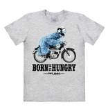 Sesame St. - Cookie Monster - Born To Be Hungry - T-Shirt Easyfit - grey melange