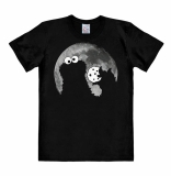 Sesame St - Cookie Monster - Moon - T-Shirt Easyfit - black