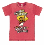 Looney Tunes - Arriba! Andale! - T-Shirt Vintage Mens - stone red
