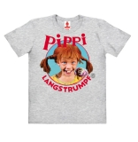 Pippi - Portrait - T-Shirt Children Organic - grey melange