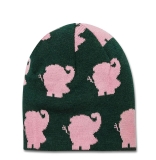 Maus - Elefant - Silhouette - Reversible Beanie koaa - farbig