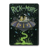 Rick & Morty - Spaceship - Blechschild A5