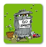 Sesame St - Oscar - Go Away - Coasters - coloured
