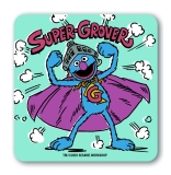 Sesame St - Super Grover - Coasters - coloured