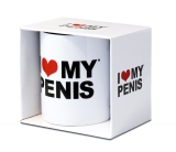 I Love My Penis - Coffee Mugs - white