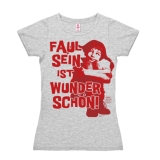 Pippi - Faul Sein - New Girls T-Shirt - grey melange