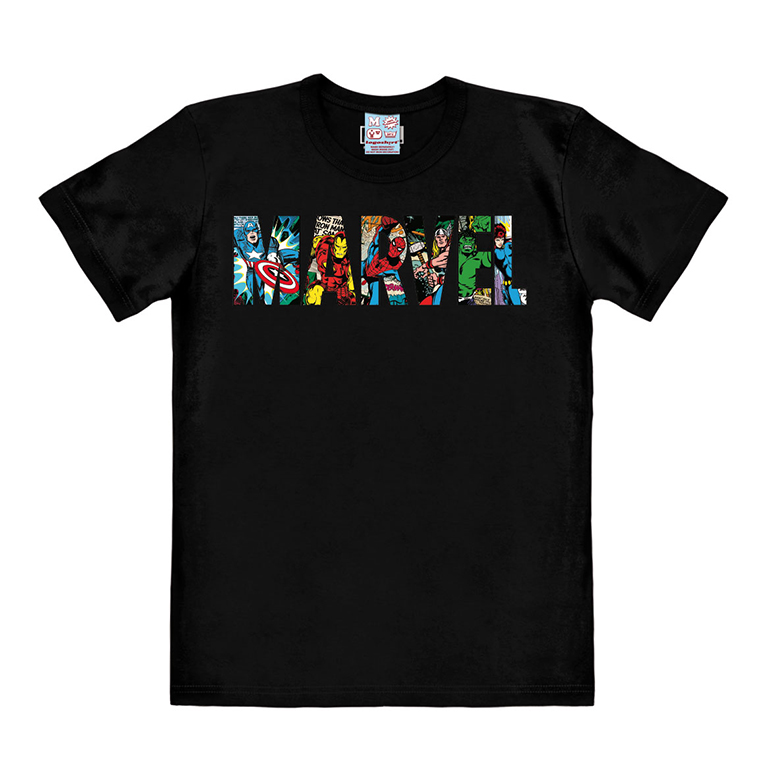 MARVEL - Comic Colour - Logo - T-Shirt Easyfit - black