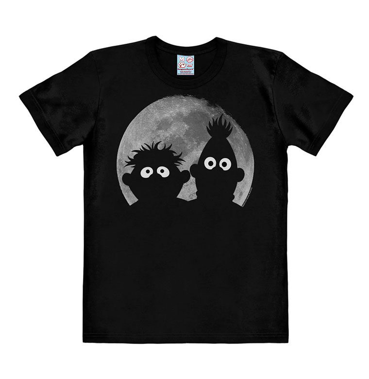 Sesame St - Ernie & Bert - Moon - T-Shirt Easyfit - black