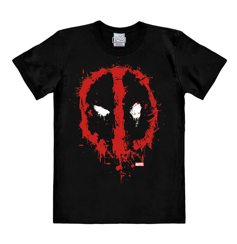 Marvel - Deadpool - Face - T-Shirt Easyfit - black
