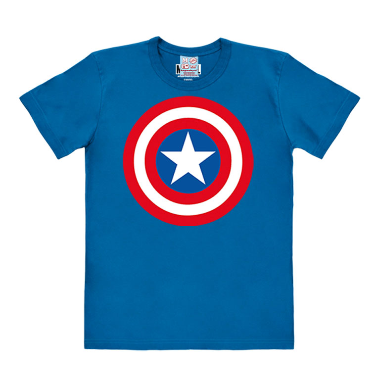 Marvel - Captain America - Shield - T-Shirt Easyfit - azure blue