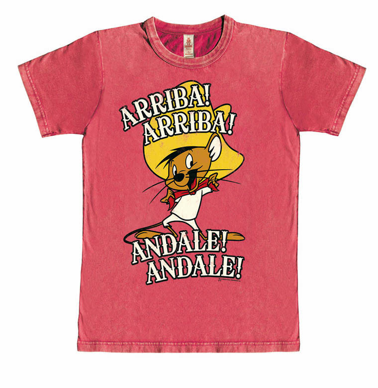 Looney Tunes - Arriba! Andale! - T-Shirt Vintage Mens - stone red
