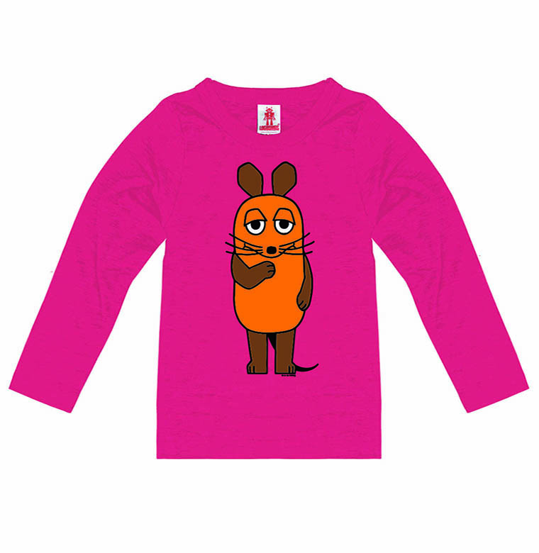 Maus - Longsleeve Children - pink