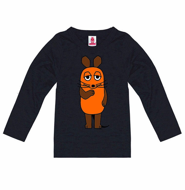 Maus - Longsleeve Children - medium blue