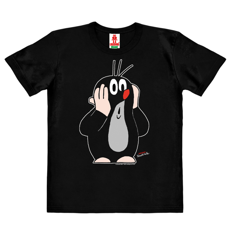 Der kleine Maulwurf - Oh! - T-Shirt Children Organic - black