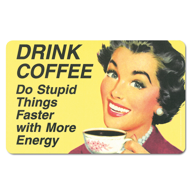 Drink Coffee - Frühstücksbrettchen - farbig