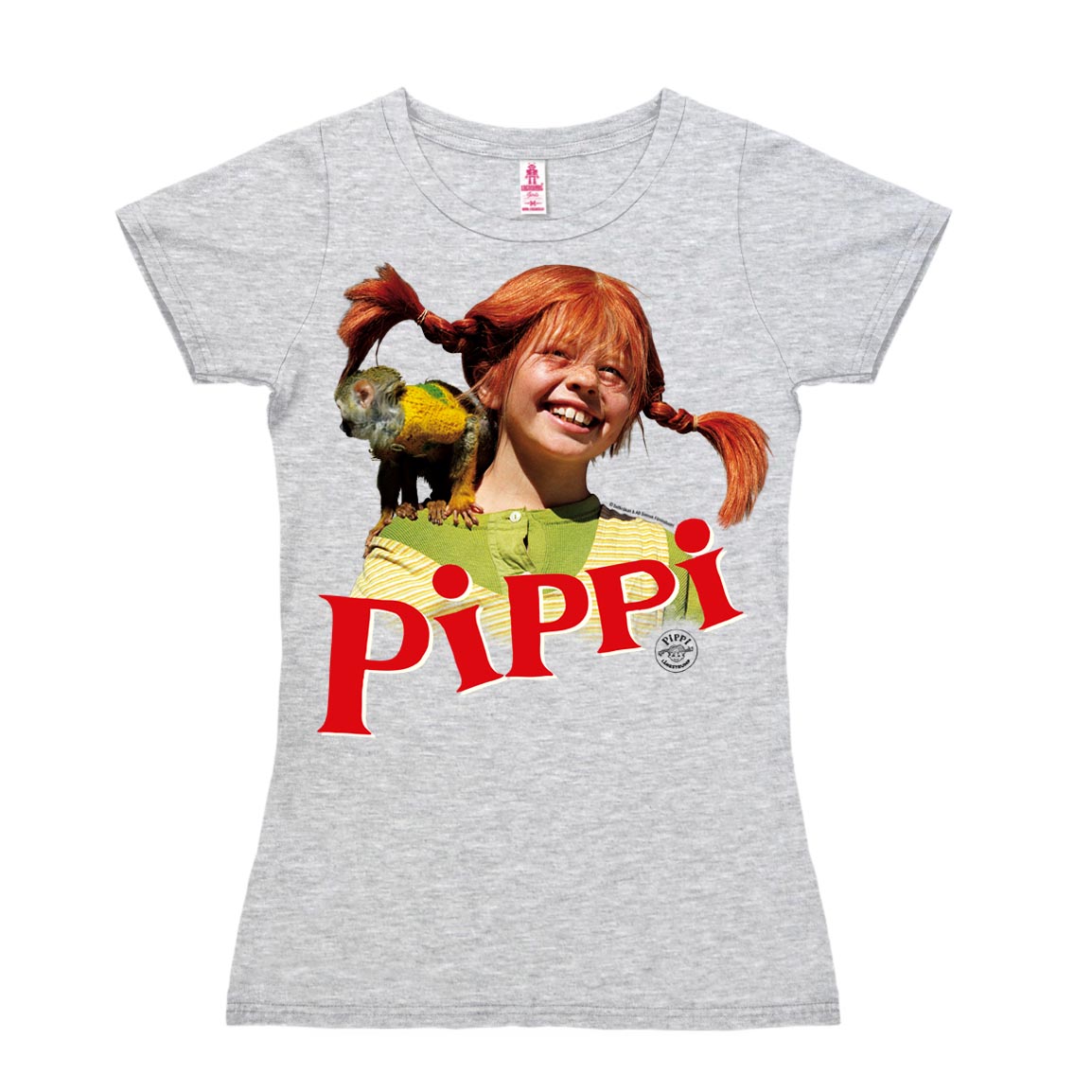 Pippi - Nilsson - New Girls T-Shirt - grey melange