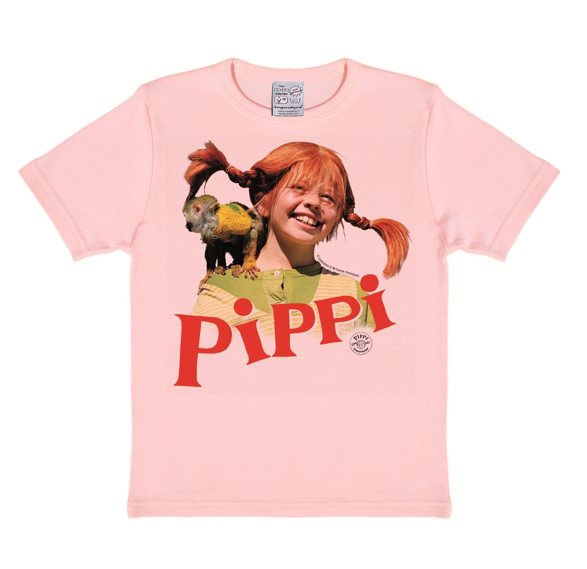 Pippi - Nilsson - T-Shirt Children - pastel pink