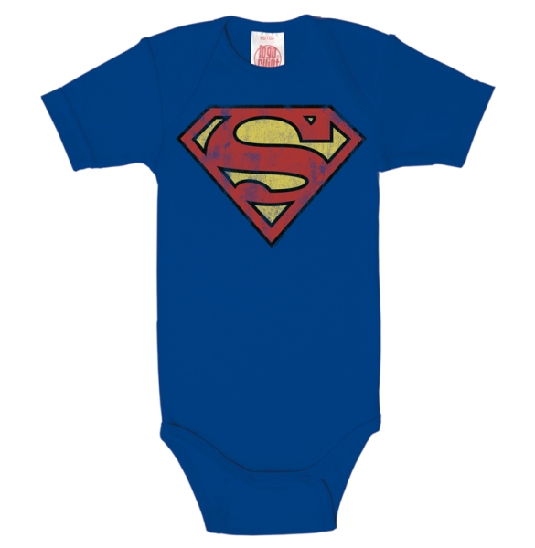 DC - Superman - Logo -  Babybody - royal blue