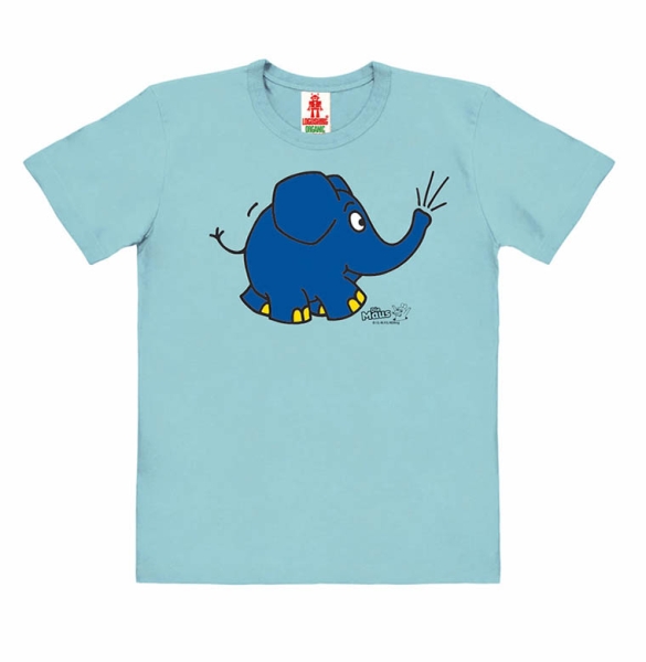 Maus - Elefant - Törö! - T-Shirt Children Organic - light blue