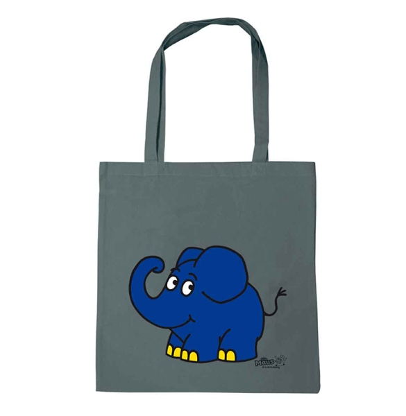 Maus - Elefant - Happy - Bag - grey