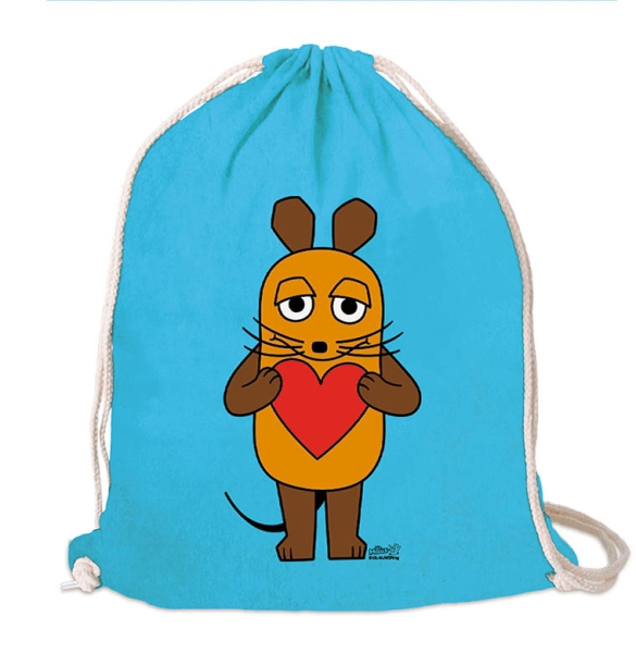 Maus - Love - Gymbag - surf blue