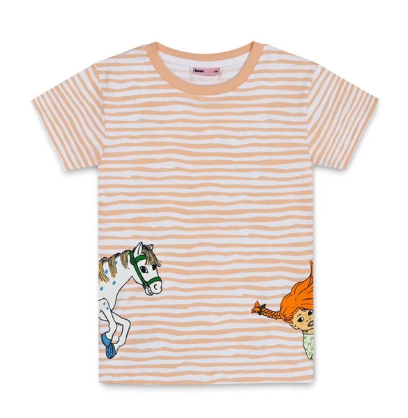 Pippi Langstrumpf - Stripes - T-Shirt Kids koaa - white/orange