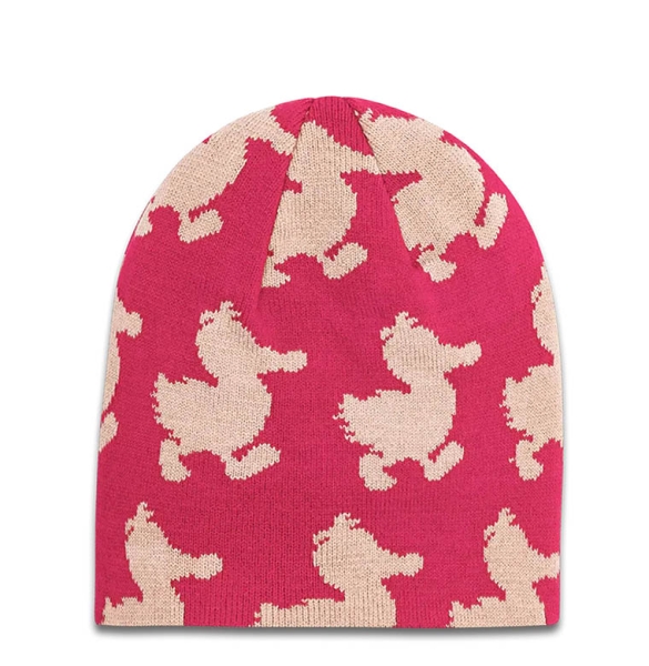 Maus - Ente - Silhouette - Reversible Beanie koaa - farbig