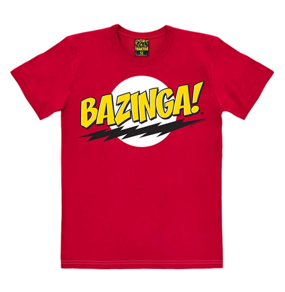 The Big Bang Theory - Bazinga - T-Shirt New Traktor - red