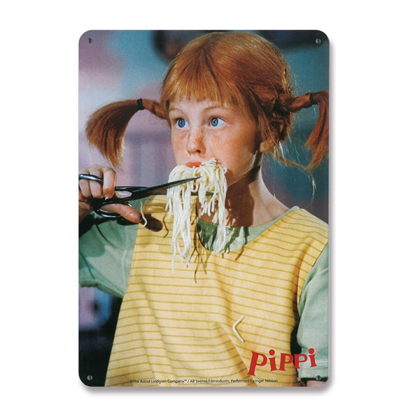 Pippi Langstrumpf - Spaghetti - Tin Sign A5