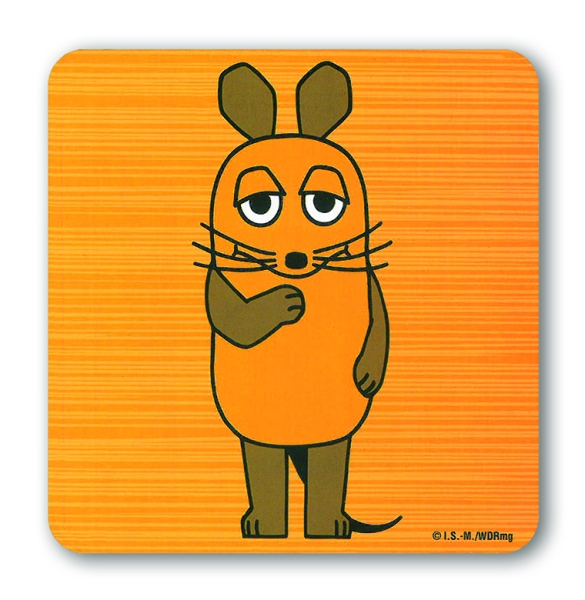 Maus - Untersetzer - farbig