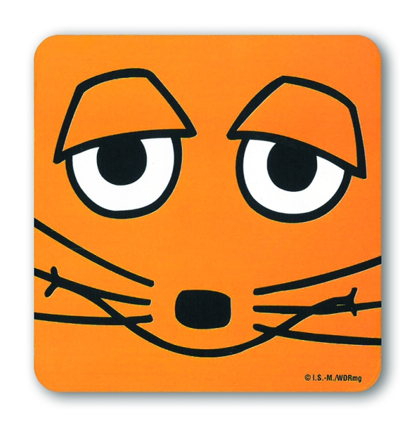Maus - Face - Untersetzer - farbig