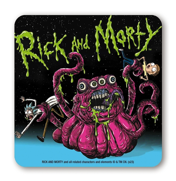 Rick & Morty - Monster - Coasters - coloured