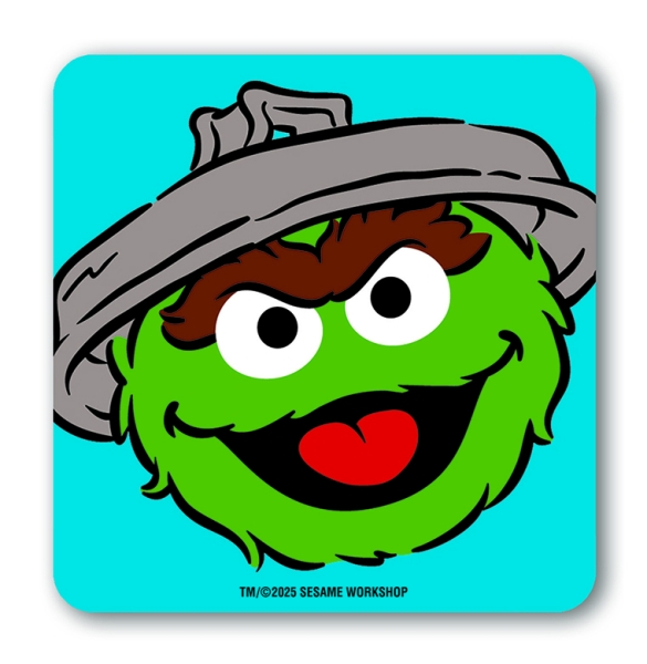 Sesame St - Oscar - Coasters - coloured