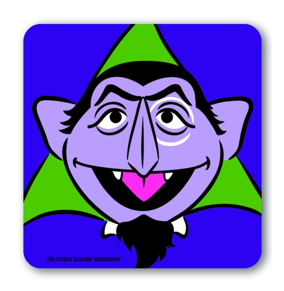 Sesame St - Count von Count - Untersetzer - farbig