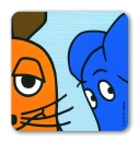 Maus - Maus & Elefant - Untersetzer - farbig
