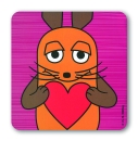 Maus - Love - Coasters - coloured