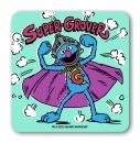 Sesame St - Super Grover - Coasters - coloured